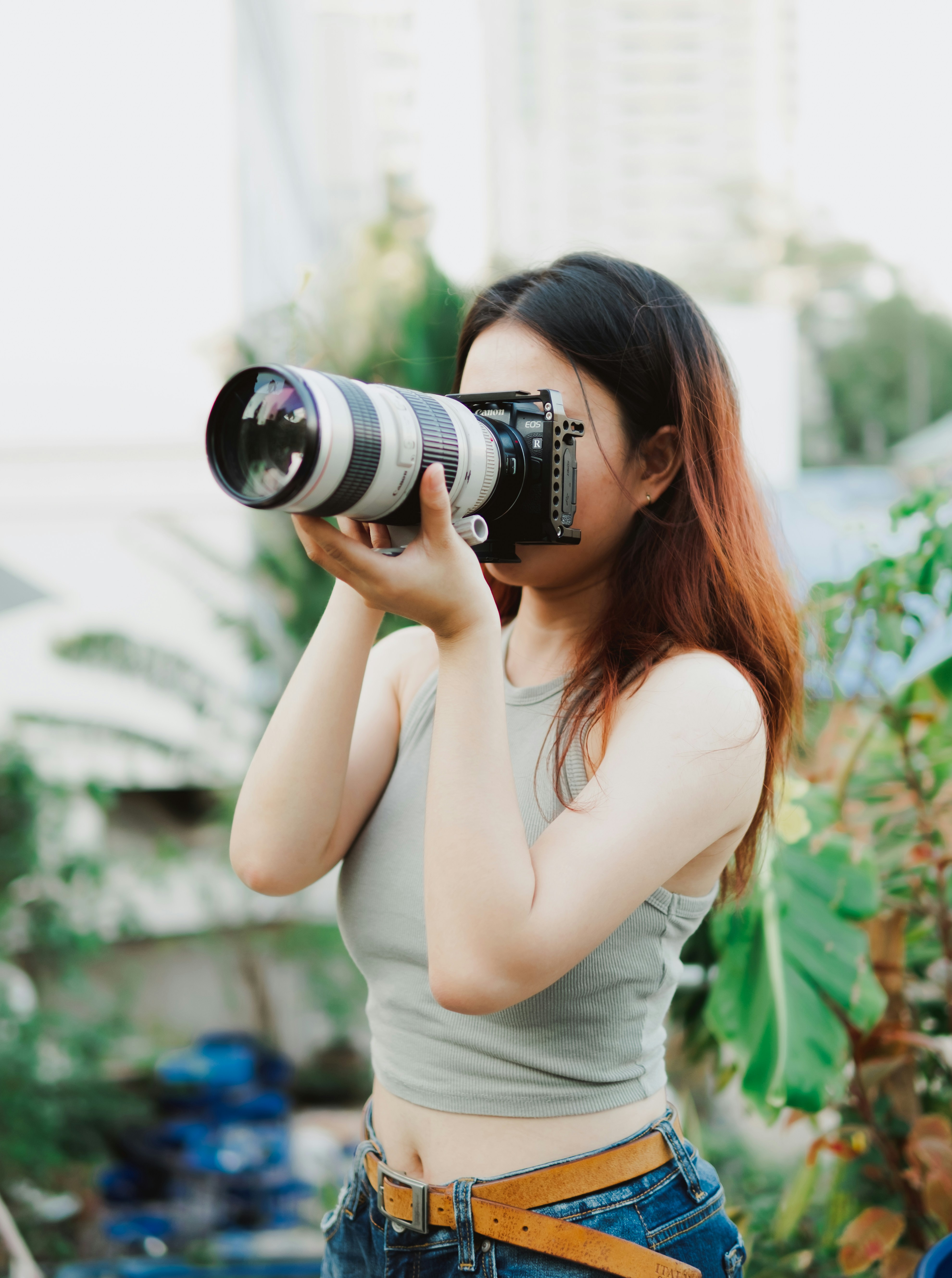 A Cool Girl With Camera